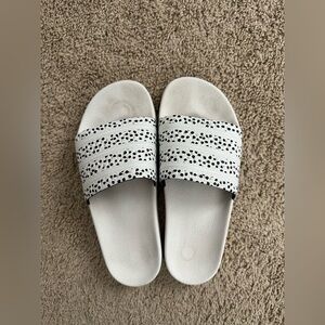 adidas White and Black Sandals